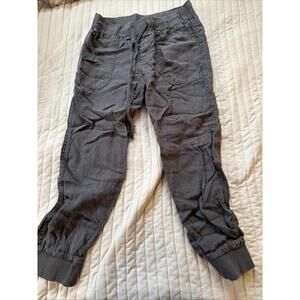 Nordstrom Caslon Womens Green Elastic Waist Tapered Leg Jogger Pants Size XS